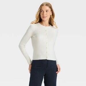 A New Day Ribbed Cuff Cardigan Sweater - Oatmeal